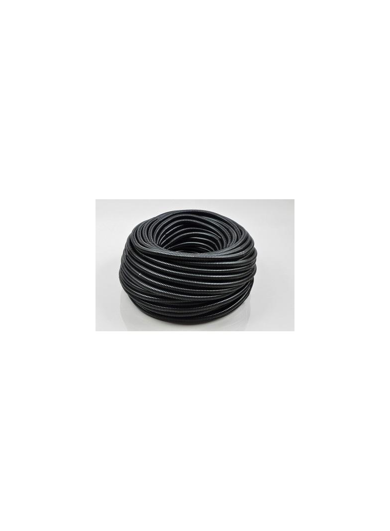 PESZEL RURA GIĘTKA KARBOWANA 20/15 Z POLIETYLENU (LDPE) CZARNA CAŁA (100MB) 04.9S ELEKTROPLAST