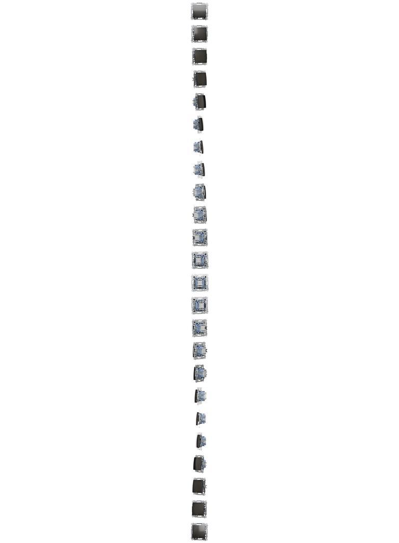 Simon 54 Łącznik dwubiegunowy 10A 250V szybkozłączka antracyt DW2.01/48 KONTAKT