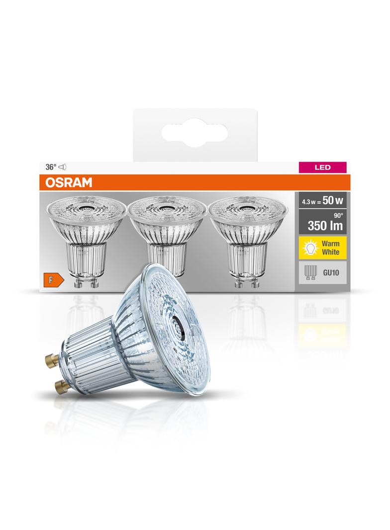 Lampa LED BASE PAR16 50 36 4,3W/827 230V GU10 FS3 OSRAM