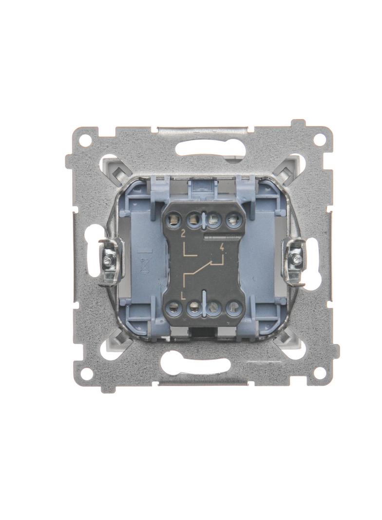Simon 54 Łącznik schodowy 16A 250V zaciski śrubowe srebrny mat DW6A.01/43 KONTAKT