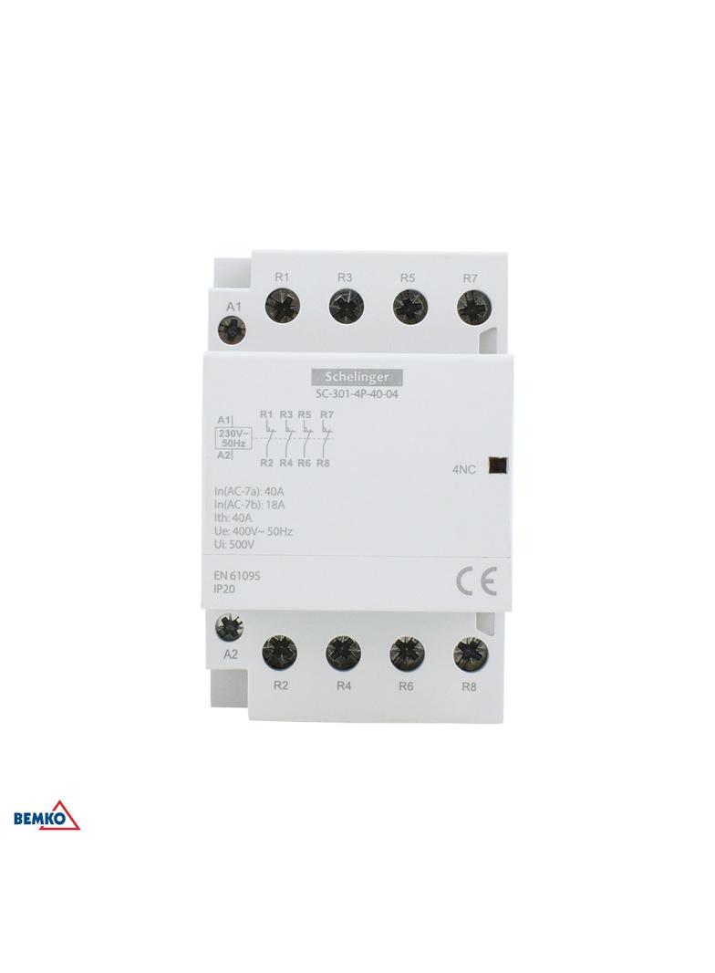 Stycznik modułowy SC301 4P 40A TYP 40 4Z SCHELINGER