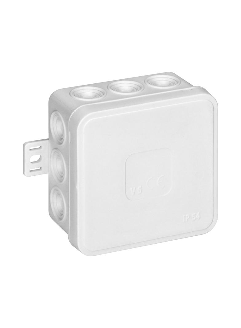 Puszka n/t CLICK IP54 12 przepustów kablowych 75x75x41mm biały OR-JB-13802/W ORNO