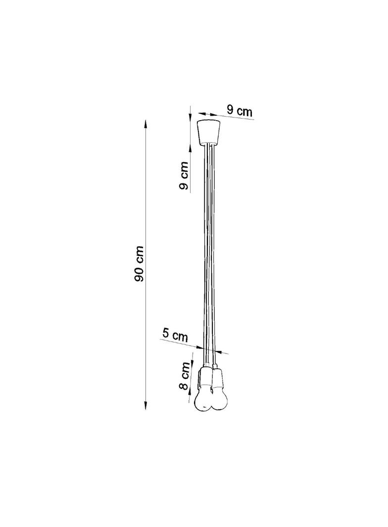 Sollux Lampa wisząca DIEGO 3 biała SL.0570