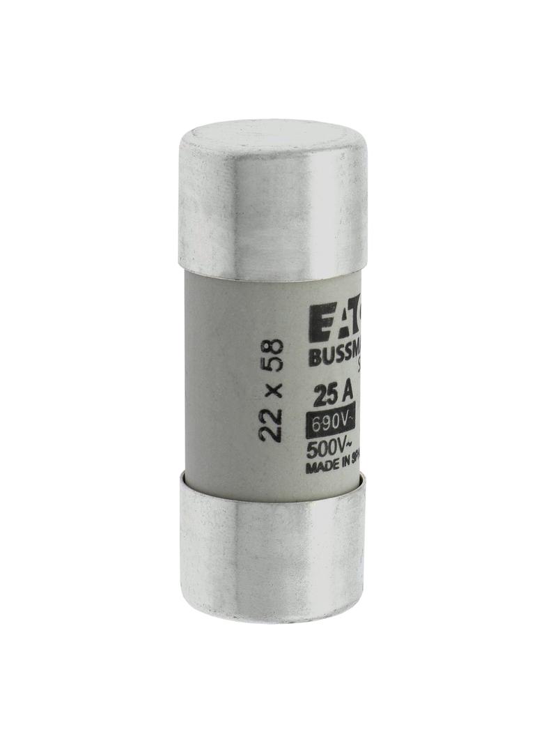 CYLINDRICAL FUSE 22 x 58 25A GG 690V AC Wkładka cylindryczna 22 x 58mm 25A GG 690V AC C22G25 EATON