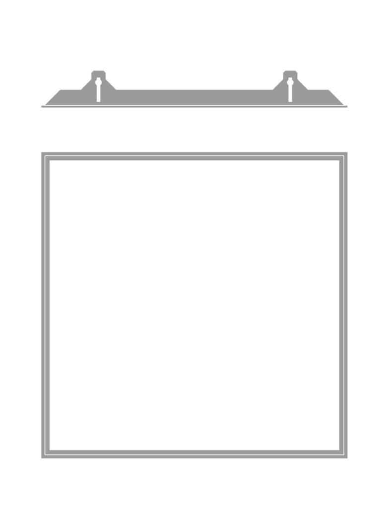 Ramka do montażu w zabudowie PANEL 625 RECESSED MOUNT FRAME