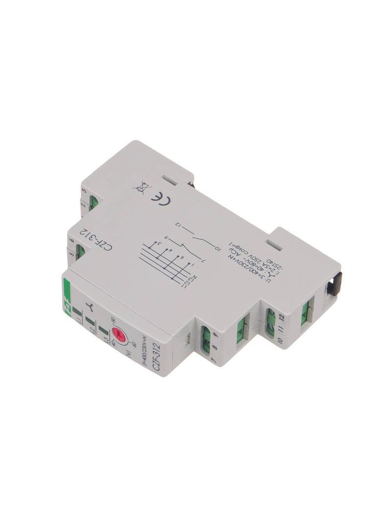 CZUJNIK ZANIKU FAZY, STYKI: 1Z , 1 R ; I=2X5A; PRÓG REGULOWANY:165-180V, BEZ ZWŁOKI ZADZIAŁANIA, 1 M