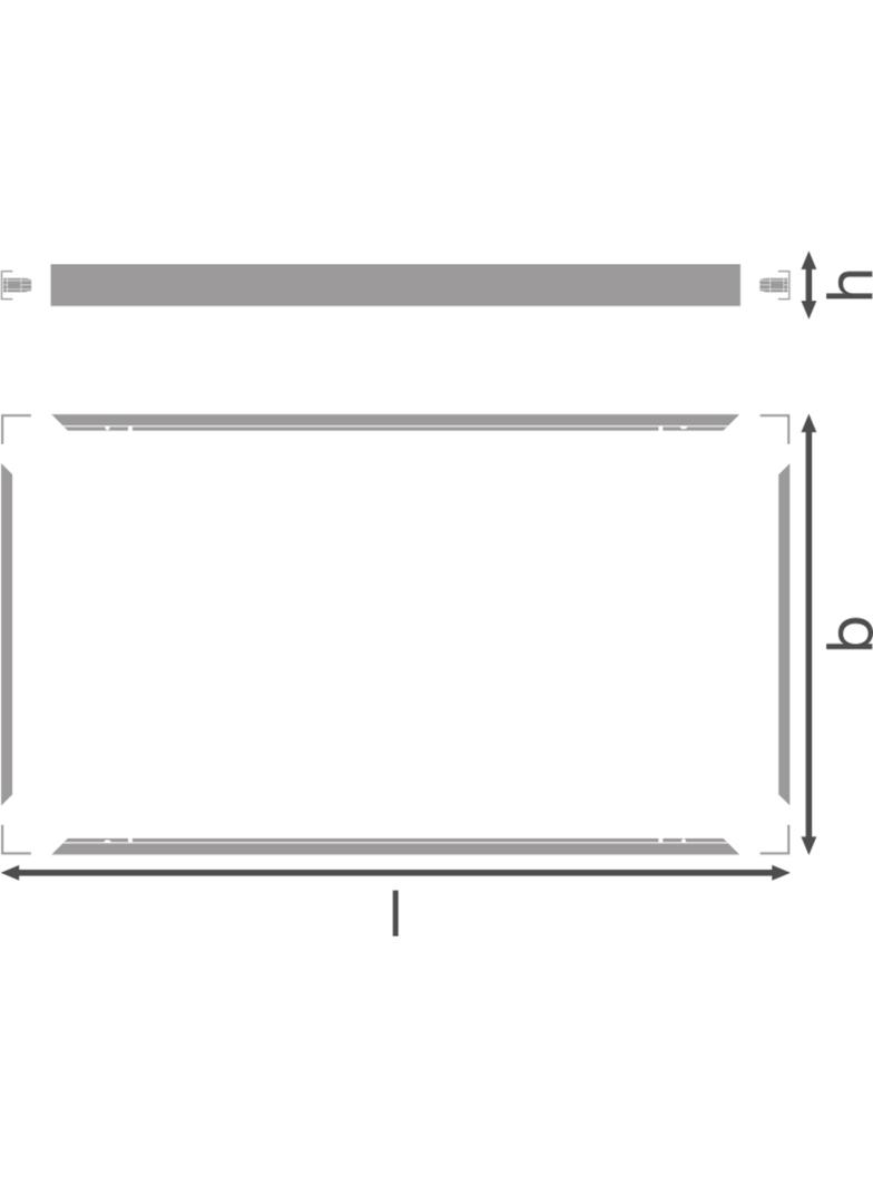 Ramka do montażu powierzchniowego PANEL 1200X600 SURFACE MOUNT KIT VALUE