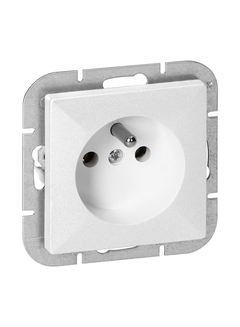 Gniazdo pojedyncze podtynkowe 2P+Z Pearl, 16A, 250V, PT-16P, biały