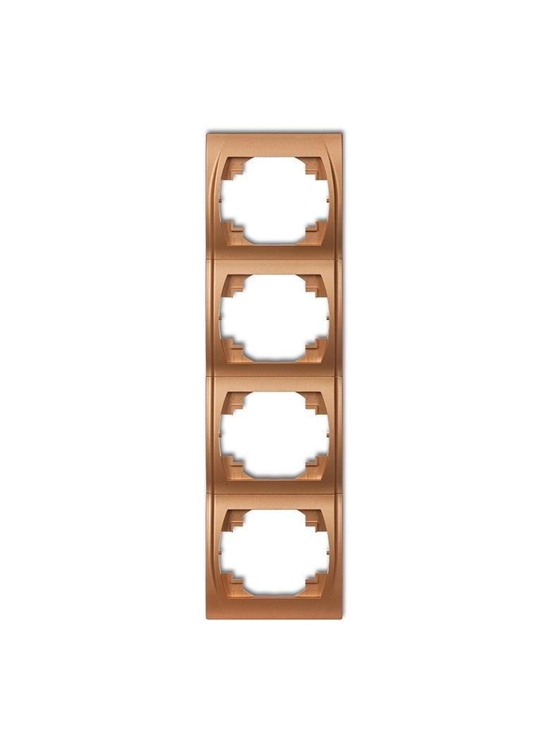 LOGO Ramka pionowa poczwórna złoty metalik