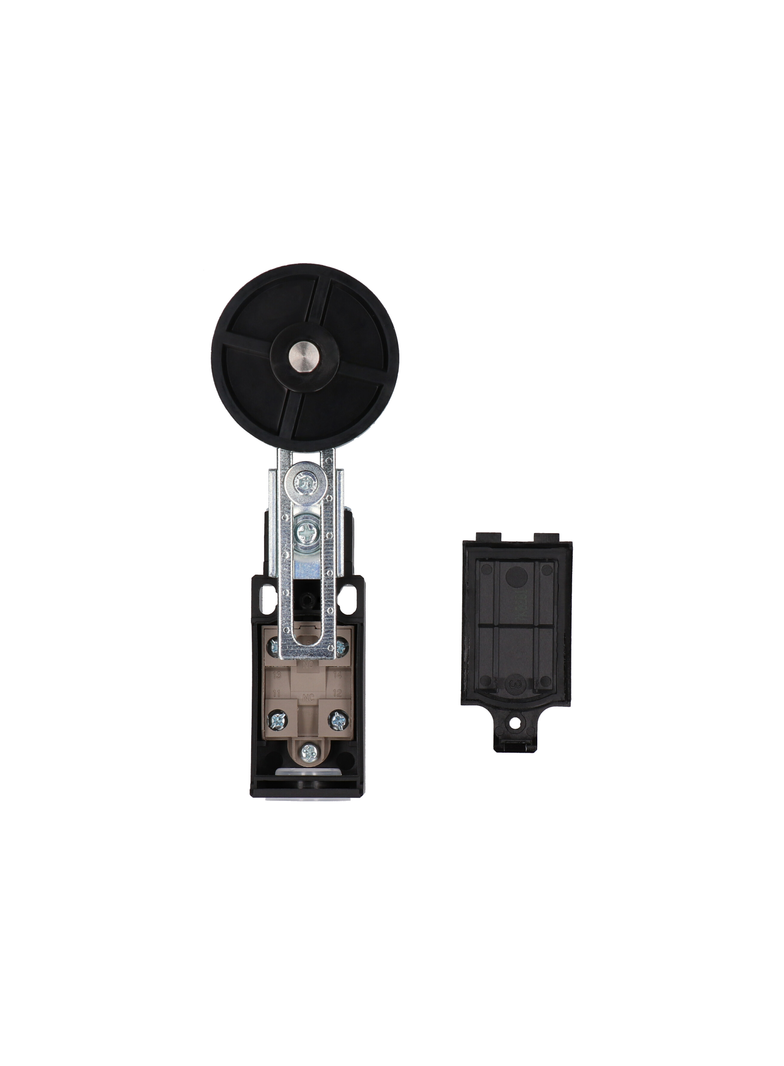 ŁĄCZNIK KRAŃCOWY (TWORZYWO) POPYCHACZ Z ROLKĄ