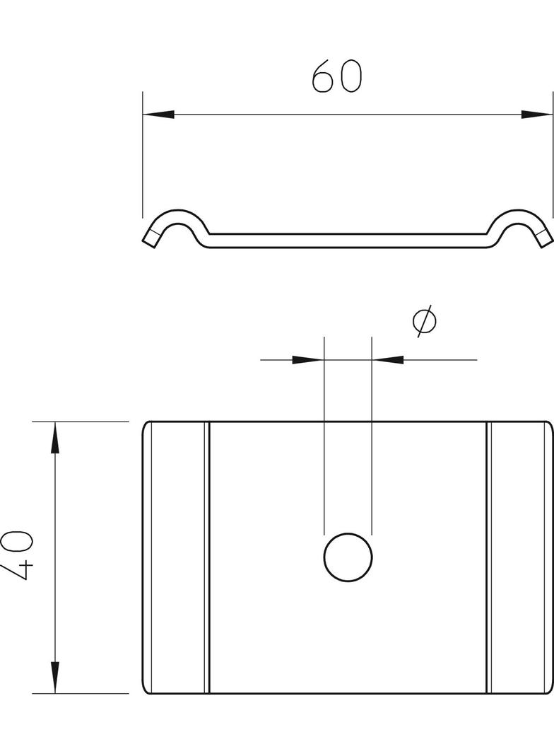GKS 50, ZACISKI M6 DO KORYT SIATKOWYCH