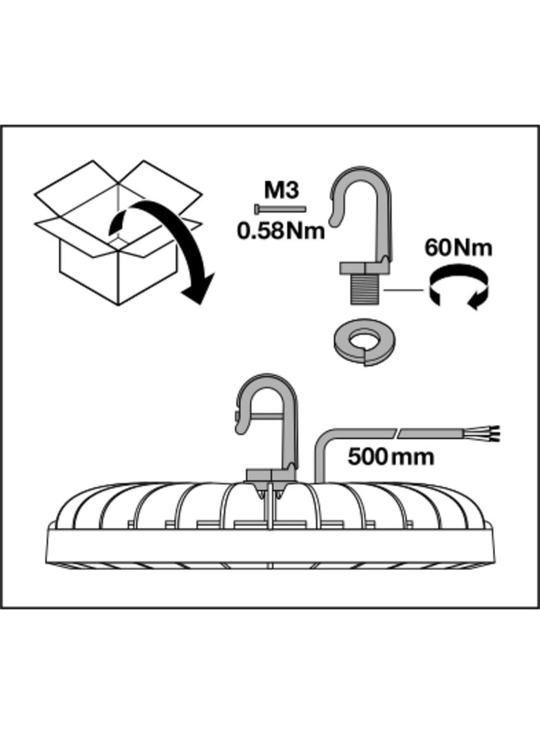 Oprawa HIGH BAY COMPACT V 83W 840 110DEG IP65
