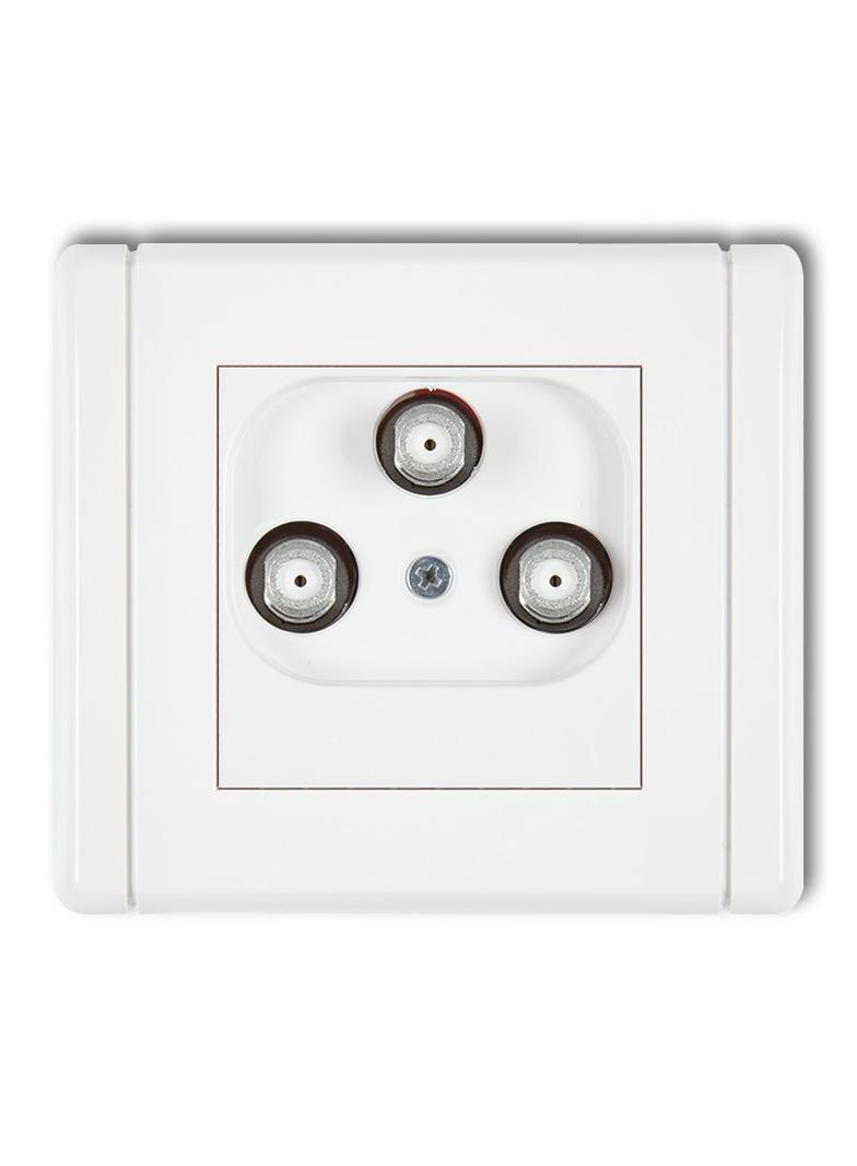 FLEXI Gniazdo multimedialne 3F DATA (UPC) biały