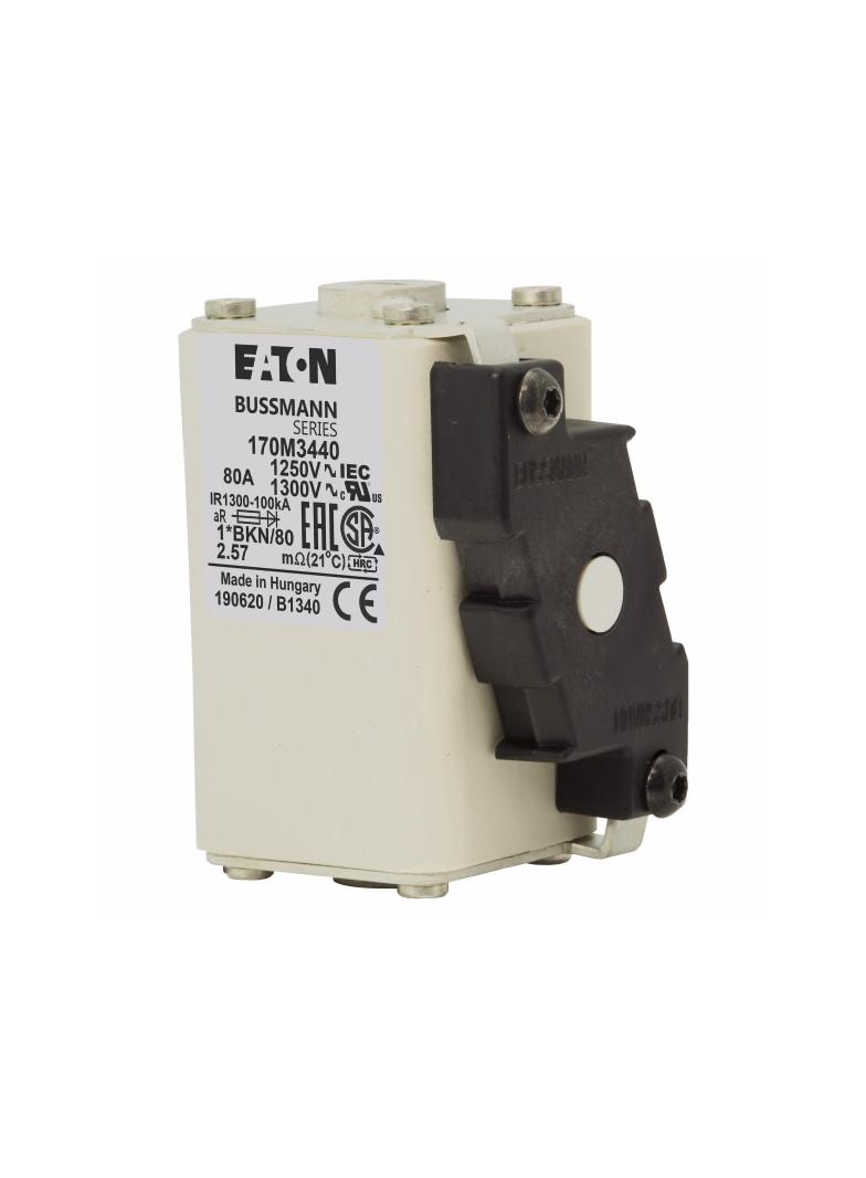 FUSE 80A 1250V 1*BKN/80 AR CU Wkładka szybka 80A AC 1250V rozmiar 1 45x59x81 mm aR, 170M3440 EATON