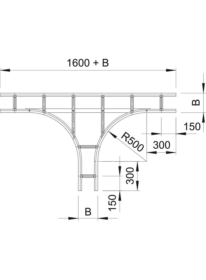 TRÓJNIK ODGAŁĘŹNY WKL 110X300 FT