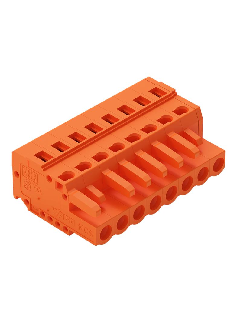 Gniazdo MCS-MIDI Classic 8-biegunowe pomarańczowe raster 5,08mm /50szt./ 231-308/026-000 WAGO