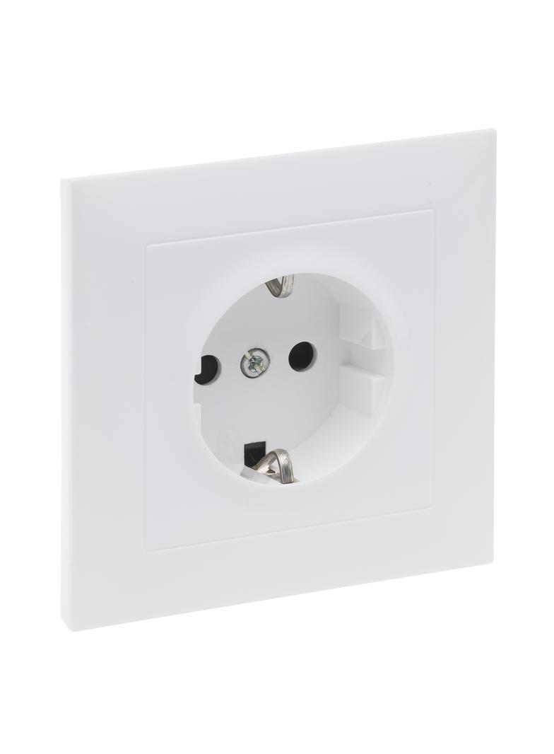Suno Gniazdo Podwójne Z Uziemieniem Schuko 2x2P+Z Z Przesłoną Zaciski Automatyczne (Monoblok) Aluminium 721326 721128 LEGRAND