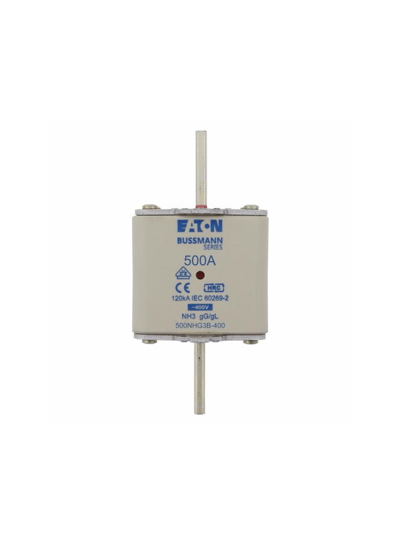NH FUSE 500A 400V GG/GL SIZE 3 Wkładka NH3 500A 400V GL/GG podwójny wskaźnik 500NHG3B-400 EATON