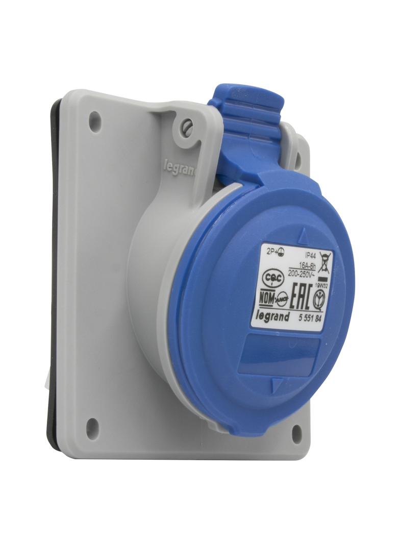 P17 TEMPRA PRO GNIAZDO TABLICOWE 16A 2P+Z 230V IP44, Legrand