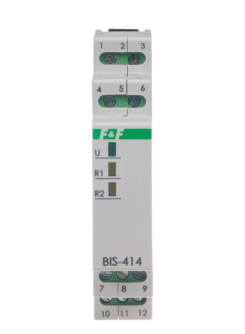 Przekaźnik bistabilny sekweRyjny 9-30 V AC/DC na szynę DIN z przekaźnikiem inrush 160A/20ms BIS-414-LED-24V F&F