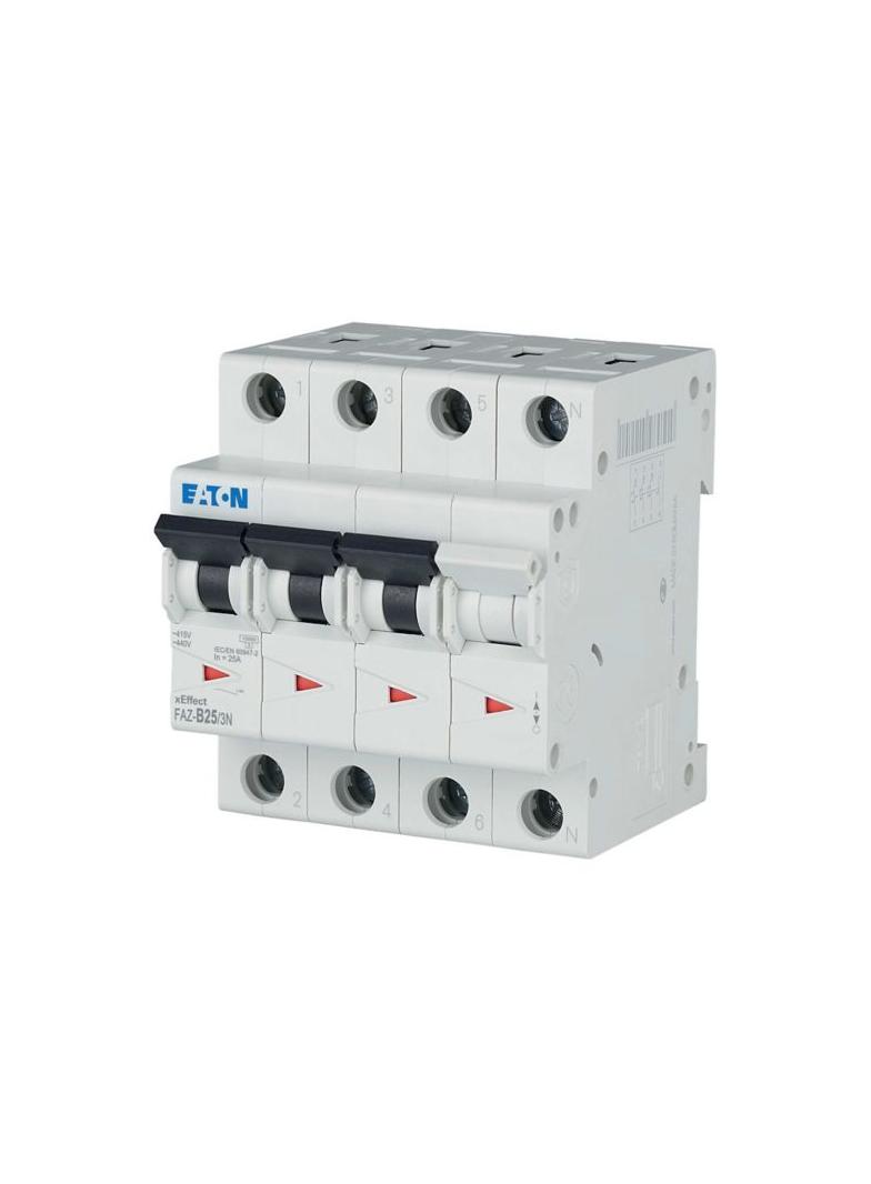 FAZ-B25/3N Wyłącznik nadprądowy 15kA B25A 3P+N 278951 EATON