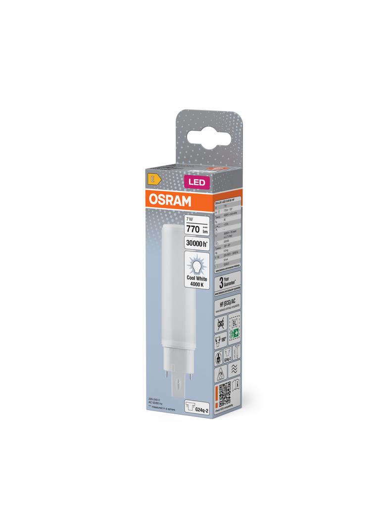 Lampa DULUX D E LED FR 18 ECG, AC mains 7W 840 G24q-2