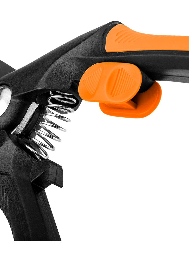 Sekator kowadełkowy 210 mm, zakres do 20 mm, materiał: PP, uchwyt pokryty gumą TPR