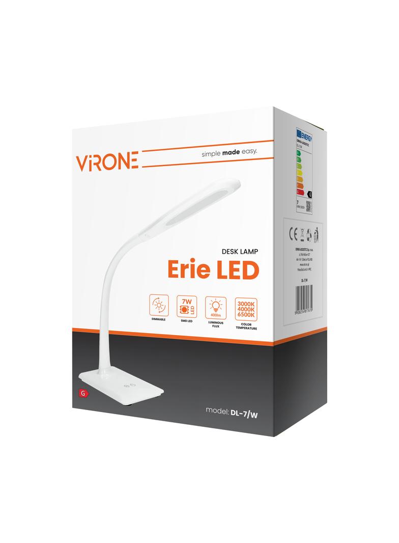 ERIE LED DIM 7W lampka biurkowa 400lm biała funkcja ściemniania i zmiany barwy temperaturowej 30 DL-