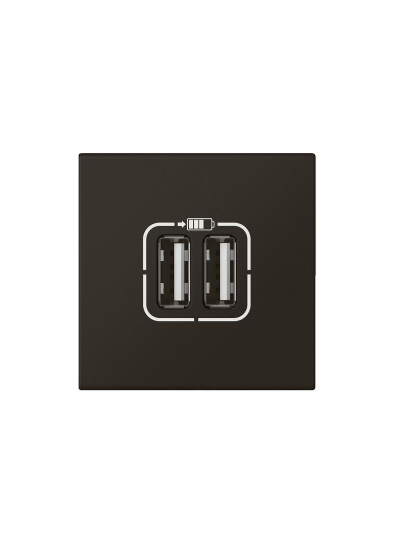 MOSAIC - Ładowarka 2 x USB 2400 mA Typ-A + Typ-A antracyt, Legrand