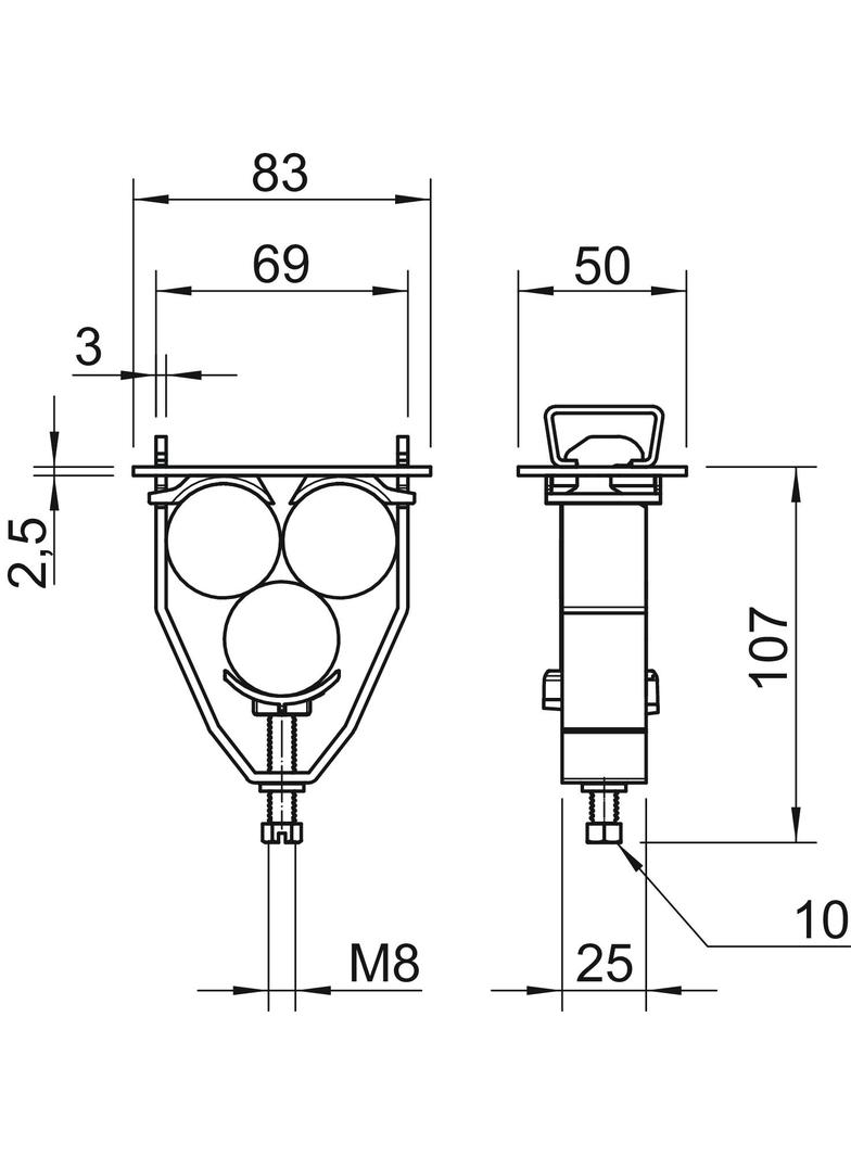 2056/E, OBEJMY 25-31 DO 3 KABLI