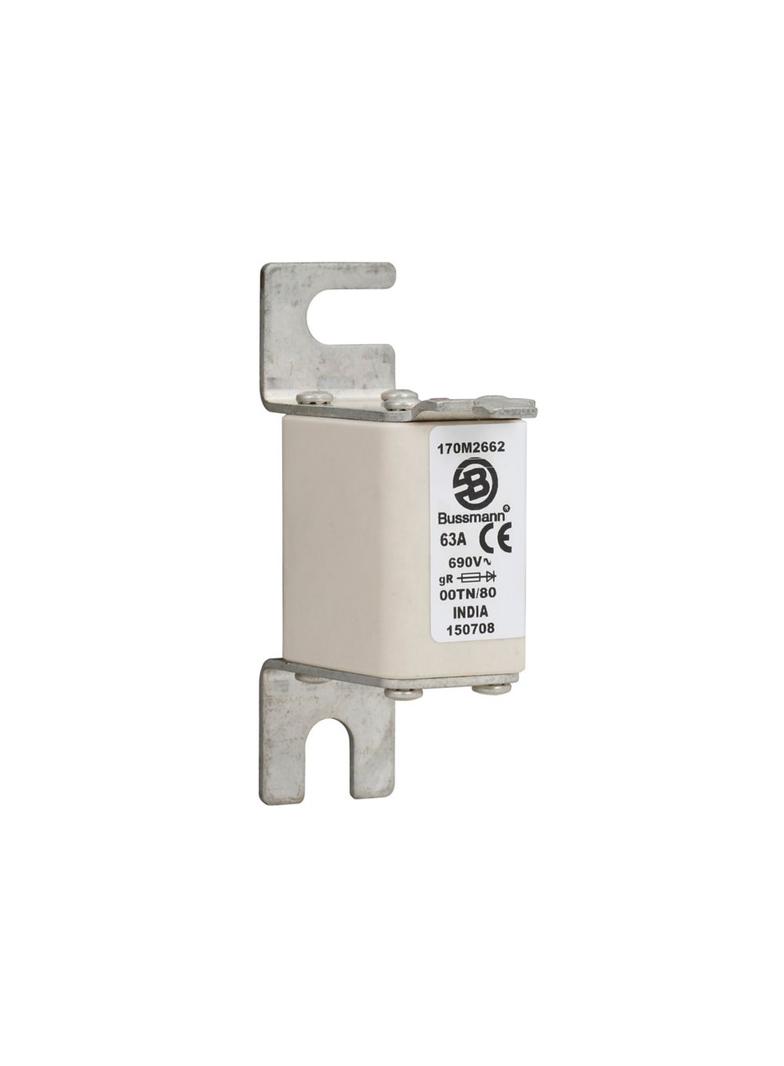 63A 690V gR 00TN/80 TYPE T IND. FUSE Wkładka szybka 63A AC 690V DIN 00 30x67x100 mm gR D 170M2662 EA