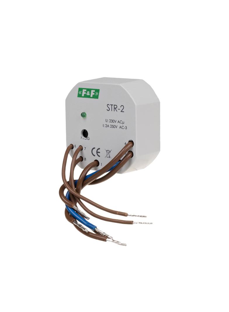 STEROWNIK ROLET, JEDNOPRZYCISKOWY; UN=230V AC, 8A, MONTAŻ W PUSZCE PODTYNKOWEJ ?60