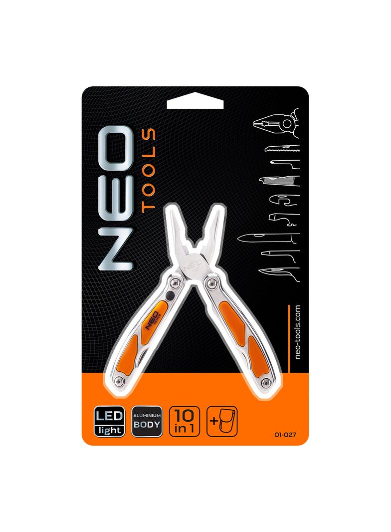 Narzędzie wielofunkcyjne mini, z LED, zestaw 10 elementów