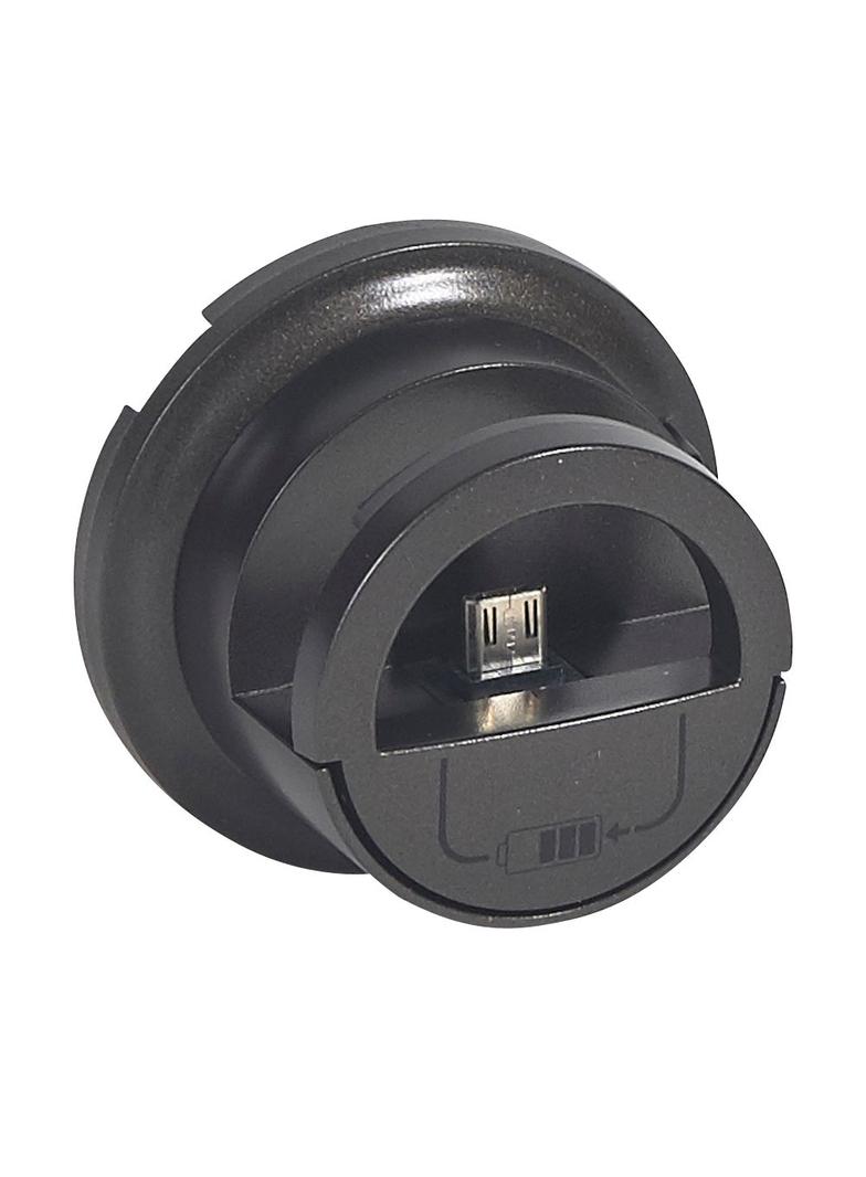 CELIANE - Plakietka do gniazd zasilających 2 x USB 230 V~ / 5 V- grafitowa, Legrand