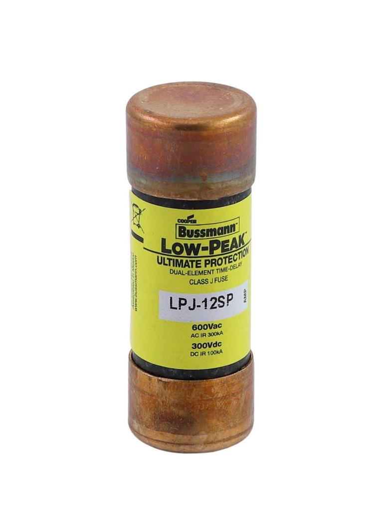 LOW-PEAK CLASS J T/D 12A 600VAC/300V Klasa J T/D LPJ-12SP EATON