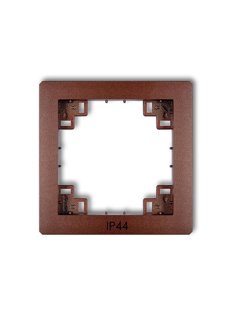DECO Ramka pośrednia do łączników IP44 brązowy metalik