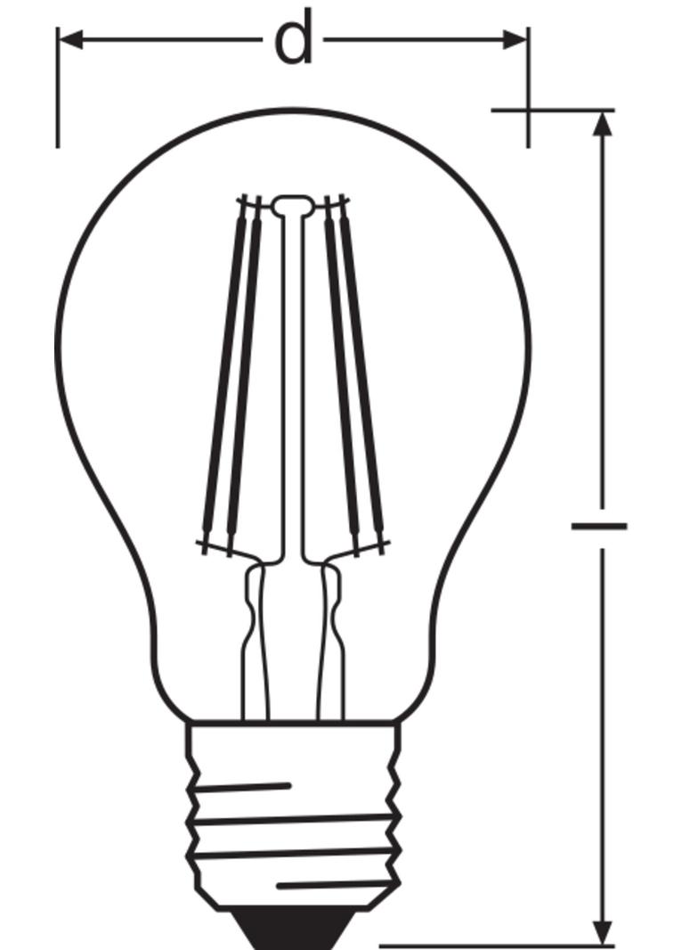 Lampa LED COMFORT/SUPERIOR DIM Classic A60 Filament szkło przezroczyste 5,8W/940 E27