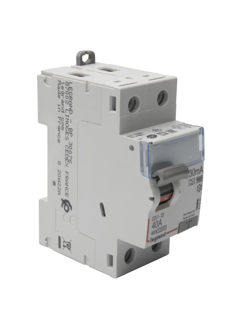 Wyłącznik Różnicowoprądowy P 302 2P 40A 30Ma Typ F (Hpi) DX3 411591 LEGRAND