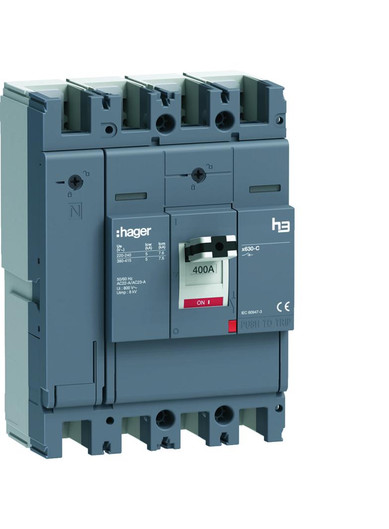 MCCB Rozłącznik mocy h3 x630 4x400A HCJ401AR HAGER