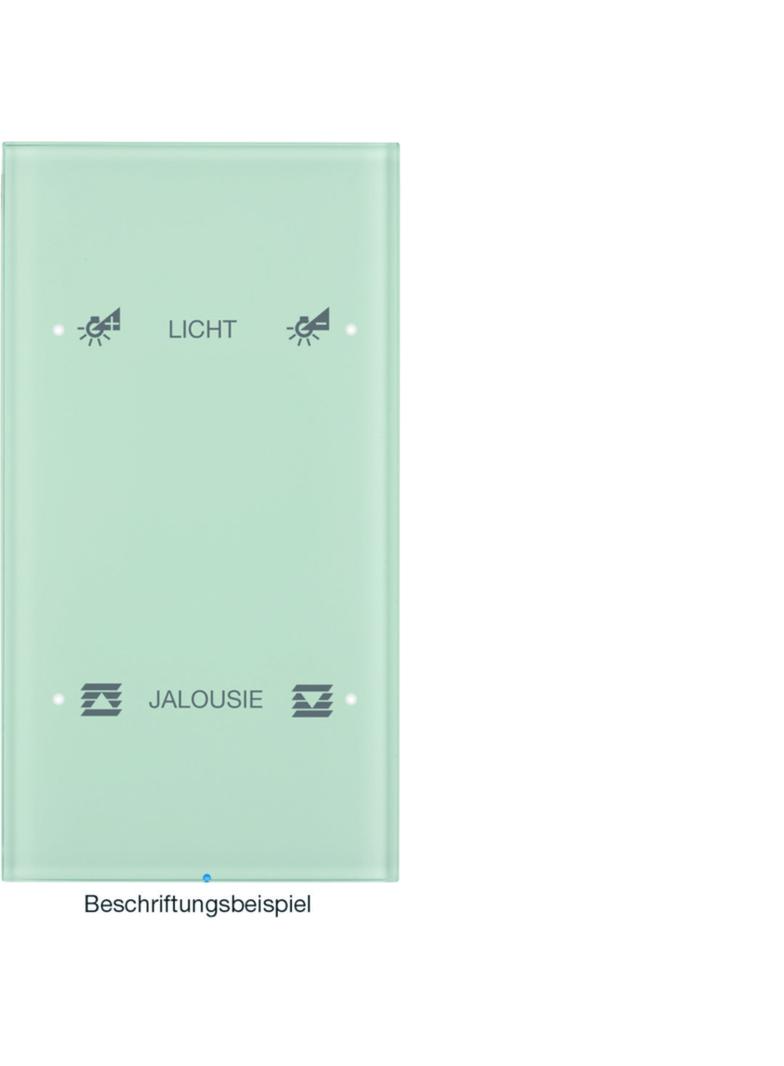 BERKER R.3 Sensor dotykowy podwójny konfigurowalny szkło biały 75142150 HAGER