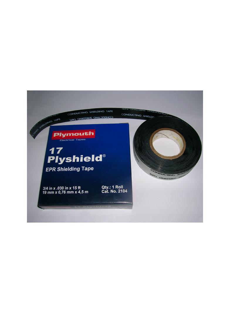 BISHOP 17  taśma samospajalna, półprzewodząca 19 mm x 4,6 m   czarna