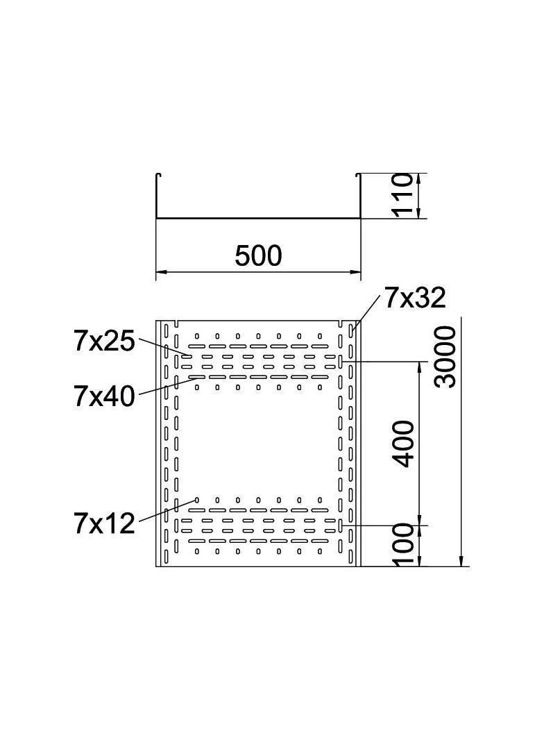 BKRS 1150 FS, Koryto kablowe