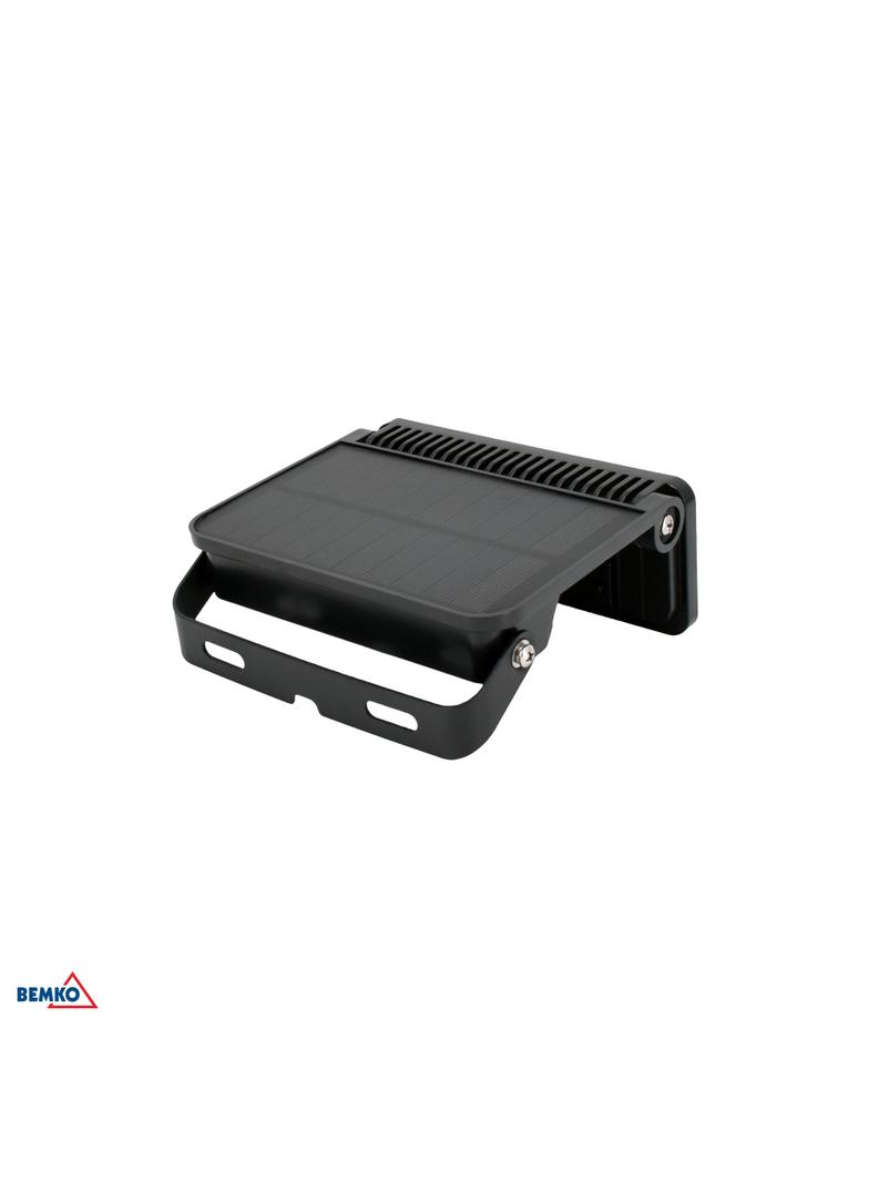 NAŚWIETLACZ LAMPA SOLARNA LED 3 barwy świecenia SOKER 8W 1000lm 3000K/4000K/6500K IP54 CZARNY Czujni