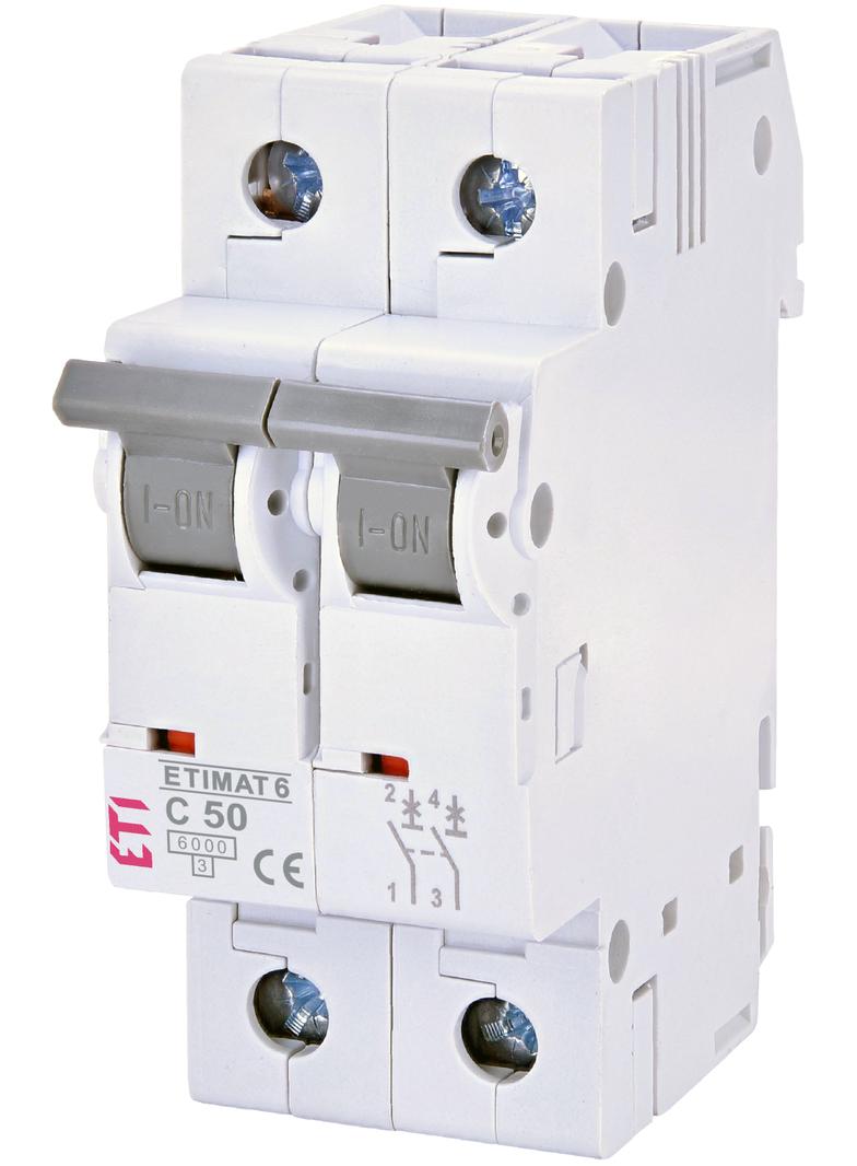 Wyłącznik nadprądowy MAT 6 2P C50A 002143521 ETI