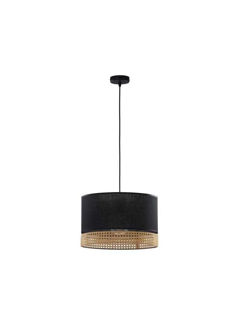 TK Lighting lampa wisząca Paglia E27 czarno/naturalna 6543