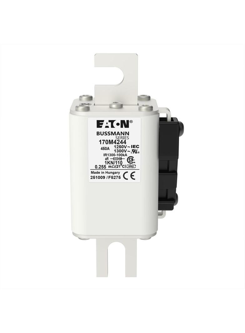 FUSE 450A 1250V 1KN/110 AR CU Wkładka szybka 450A AC 1250V rozmiar 1 53x69x138 mm aR DIN I 170M4244