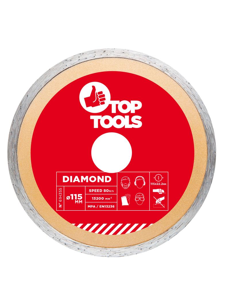 Tarcza diamentowa 115 x 22.2 mm, pełna