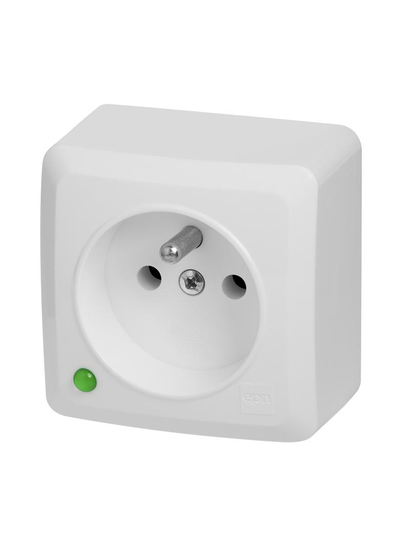 BERG GNIAZDO POJEDYNCZE 2P+Z  IP 20 biały