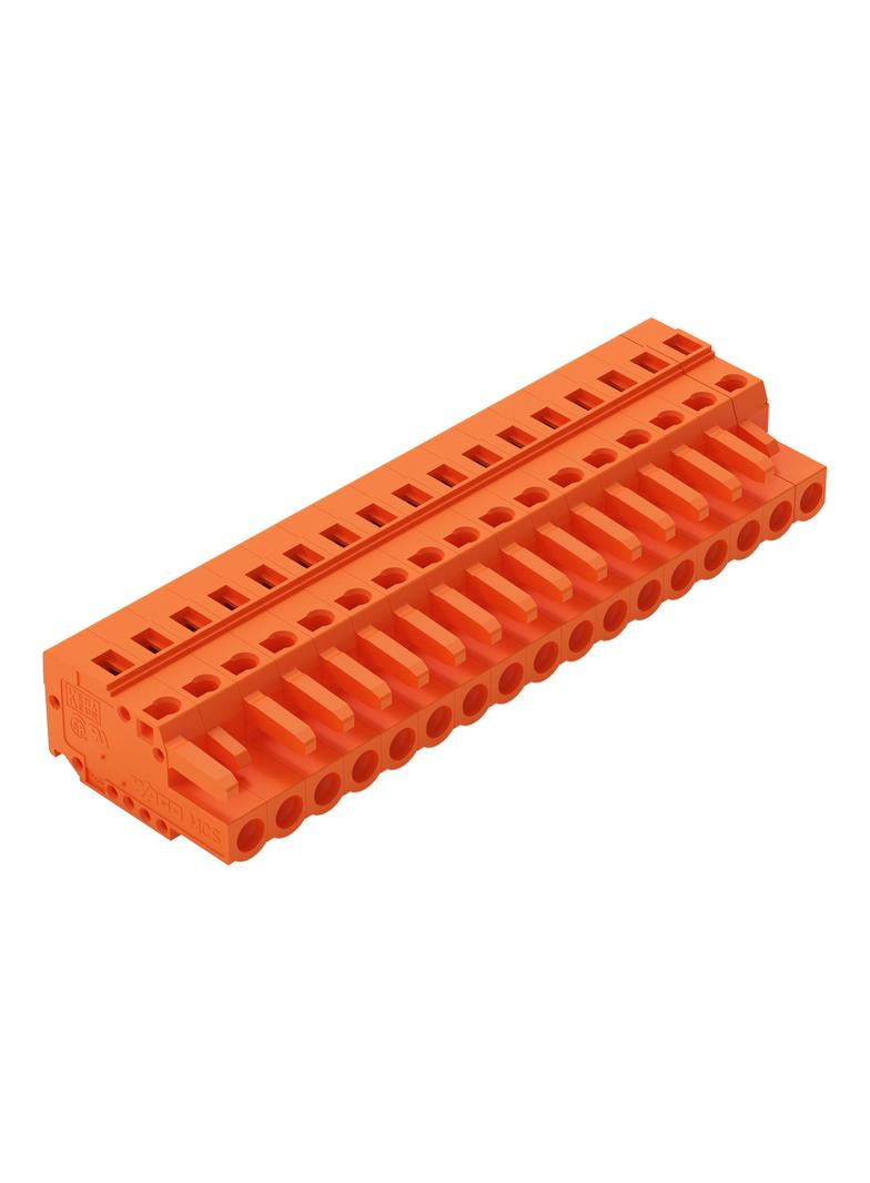 Gniazdo MCS-MIDI Classic 17-biegunowe pomarańczowe raster 5,08mm /25szt./ 231-317/102-000 WAGO