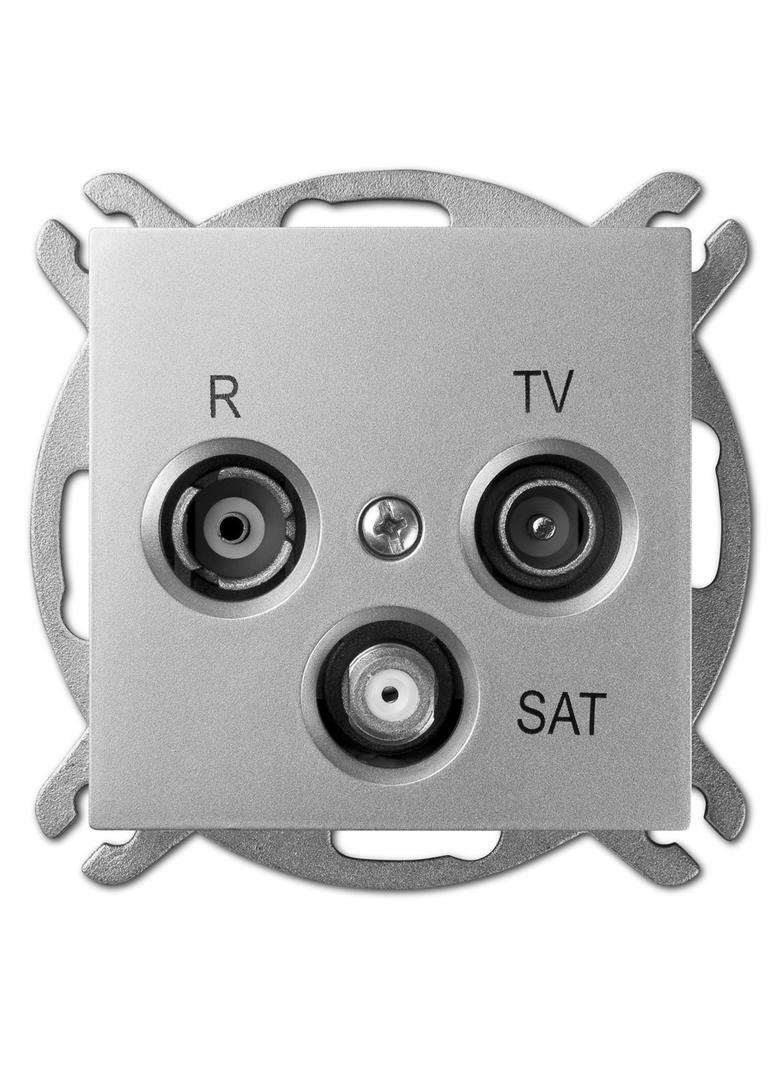 GPT SENTIA R-TV-SAT końcowe srebro połysk  IP 20